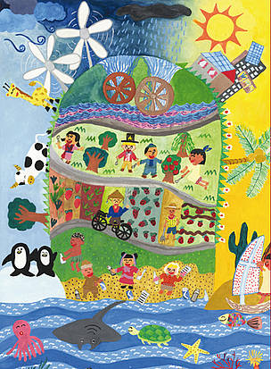 International Children’s Painting Competition on the Environment organized by UNEP, the Foundation ... / ©: paint for the planet / Giselle Lau Ching Yue, China / ©: paint for the planet / Giselle Lau Ching Yue, China
