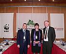Mr.Giorgi Sanadiradze, WWF Cau PO director, Ms. Nato Kirvalidze REC Caucasus director and Mr. Jaques Vantomme, EC Delegation for Georgia and Armenia First Counsellor