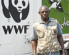 David Mapendano, logistician for WWF in Goma, DRC. David has been committed to conservation since he was a teenager. 
