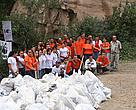 The AGBU-WWF clean-up initiative lays the foundation for developing environmental ethics among young people. Tatev Monastery, Armenia.