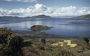 Lake Titicaca in Bolivia.