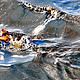 Collecting a surface swipe sample of oil from the leaking Macondo well.
© Dr. Oscar Garcia / Florida State University