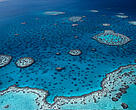 Hardy Reef, aerial view. Great Barrier Reef & Coral Sea, Australia.