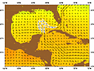 Map of the marine currents in Cuba and the Gulf of Mexico. / &copy;: G. Samuels, RSMAS. 2004