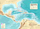 Map of coral zones in the Caribbean. / &copy;: Philip Kramer