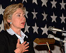 Senator Hillary Clinton is backing EU efforts to ensure the safety of chemicals in everyday use.