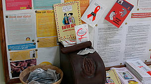 HIV/ AIDS information corner at the main office of the WWF-funded Integrated Rural Development and ... / ©: WWF-Canon / Folke Wulf / ©: WWF-Canon / Folke Wulf