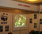 WWF հայաստանյան մասնաճյուղի տաղավարը Արմենիա Մարիոթ հյուրանոցում տեղի ունեցած միջազգային զբոսաշրջությանը նվիրված ցուցահանդեսին