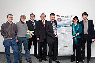 WWF and BUND hand over 100,000 signatures to ICPDR President Mitja Bricelj in Vienna today.