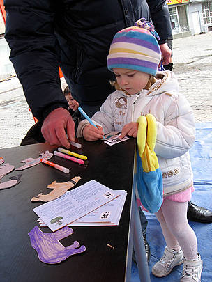 Raising awareness of climate change from a very young age at the Climate Tour in Ukraine  / &copy;: WWF DCP Katya Kurakina