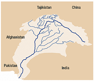Map of the Indus River. Click on the map to enlarge. / ©: WWF / ©: WWF
