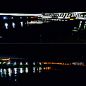 La hidroeléctrica Itaipú antes y en La Hora del Planeta con sus luces apagadas / &copy;: Itaipú Binacional
