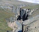The Dark Canyon (Dimmugljufur) of Karahnjukar, the site of the proposed dam in Iceland.