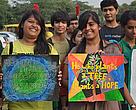 Enthusiastic volunteers at the launch of the Cities for Forests campaign