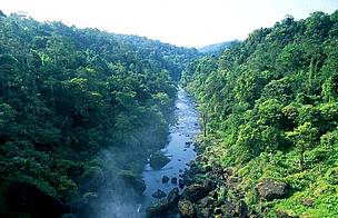 Landscape of the Greater Annamites Ecoregion spanning Laos and Vietnam. / ©: Ben Hayes / ©: Ben Hayes