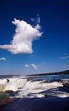 Iguaçu falls from Argentina Atlantic Rainforest, Argentina. / &copy;: WWF-Canon / Michel GUNTHER