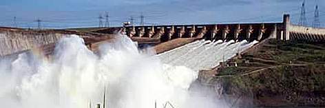 Itaipu dam - The biggest dam in the world, located on the Paraná River between Brazil and Paraguay, ... / ©: WWF-Canon / Michel GUNTHER Itaipu dam - The biggest dam in the world, located on the Paran� River between Brazil and Paraguay, ... rel=