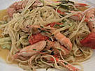 Langoustine linguine / &copy;: Mayu Shimizu