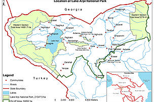 Location of Lake Arpi NP
