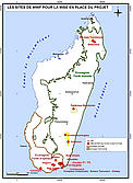 Map with project sites. Click on the map to enlarge. / ©: WWF / ©: WWF
