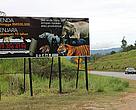 Billboards in Malaysia educating residents about wildlife laws