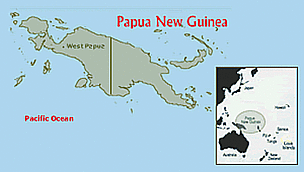 Map of Papua New Guinea. / &copy;: WWF