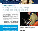 Supporting turtles: a change in practices and perceptions