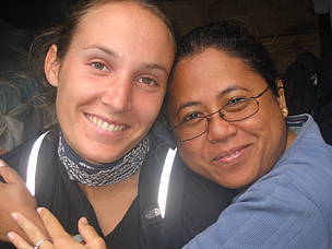This is me with Sahondra, WWF's Volunteer coordinator in Madagascar / ©: WWF / Corinne Eisenring / ©: WWF / Corinne Eisenring