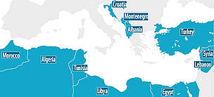 Eleven countries are involved in the MedPAN South Project / ©: WWF / ©: WWF