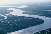 Aerial view of the Mekong Delta, southern Vietnam. / ©: WWF-Canon / Elizabeth Kemf / ©: WWF-Canon / Elizabeth Kemf