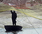 Fishing in the Mekong Delta, Vietnam.