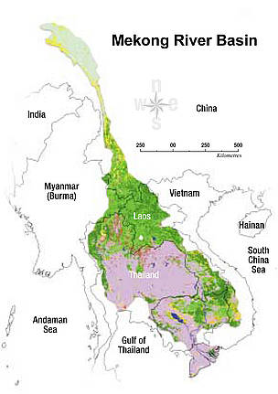 The Mekong River Basin. / ©: WWF Greater Mekong The Mekong River Basin. / ©: WWF Greater Mekong