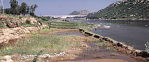 River silted and polluted Mettur Dam India / ©: WWF-Canon / Mauri RAUTKARI River silted and polluted Mettur Dam India / ©: WWF-Canon / Mauri RAUTKARI