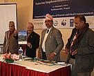 Minister for Forest and Soil Conservation Deepak Bohara launching the SHLIIP.