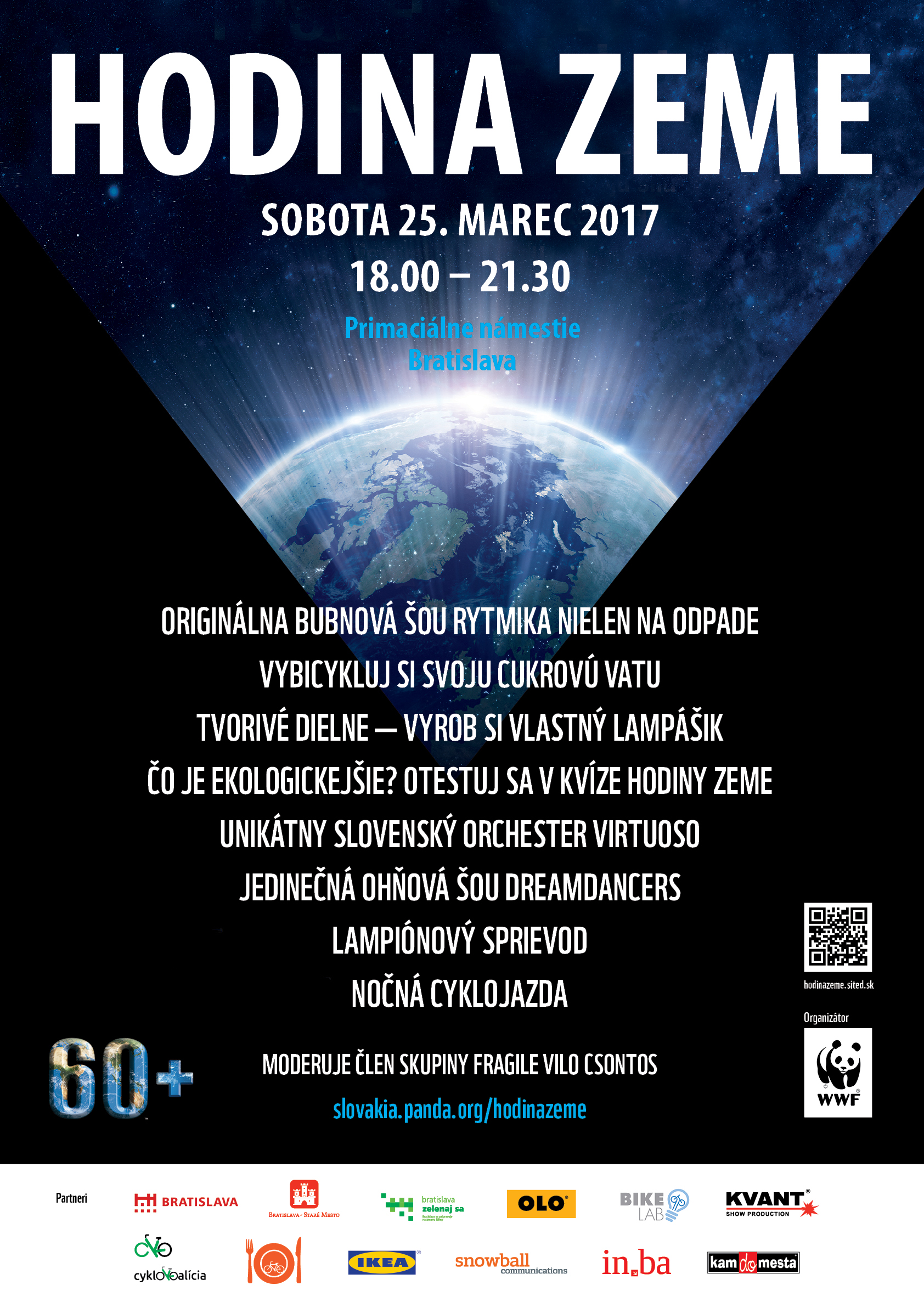 Program Hodiny Zeme 2017 v Bratislave