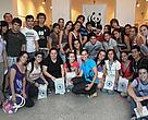 Voluntarios que estuvieron en la reunión organizativa junto a Cinthya Duarte de WWF Paraguay