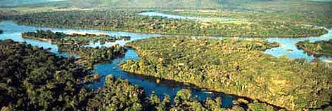 Aerial view of the Paraguay River, Pantanal, Mato Grosso, Brazil. / ©: WWF-Canon / Juan PRATGINESTOS Aerial view of the Paraguay River, Pantanal, Mato Grosso, Brazil. rel=
