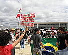 Estudiantes protestando
