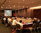 Stuart Chapman (WWF) presenting WWF experiences in the Heart of Borneo during a regional brainstorming workshop on climate change in Bangkok, July, 2009.
