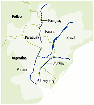 Map of the Plata Basin. Click on the map to enlarge. / ©: WWF / ©: WWF