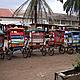Pousse-pousses lining up in Manakara, hoping to make some money from the © WWF / Elizabeth Johnson
