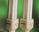  Philips PLE energy-saver lightbulb with large and small fittings (E27, E14) 