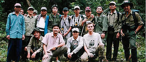 The MOSAIC Primate Team and trainers during field survey training. rel=