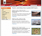Screenshot of the WWF complete Project Listing on panda.org / ©: WWF / ©: WWF