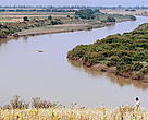 River flowing towards the Mediterranean Sea, Morocco.