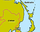 Map of the Sakhalin region