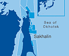 Location of the Sakhalin II oilfield.