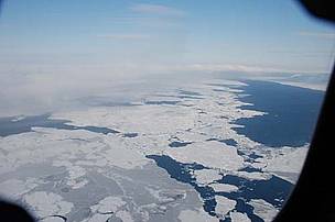 Sea ice from the air. 