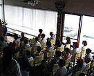 Briefing session on park fee system, Mabini, Philippines.