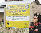Jari Maya Tamang, one of the first to install a biogas system in her village. Badreni, Nepal.